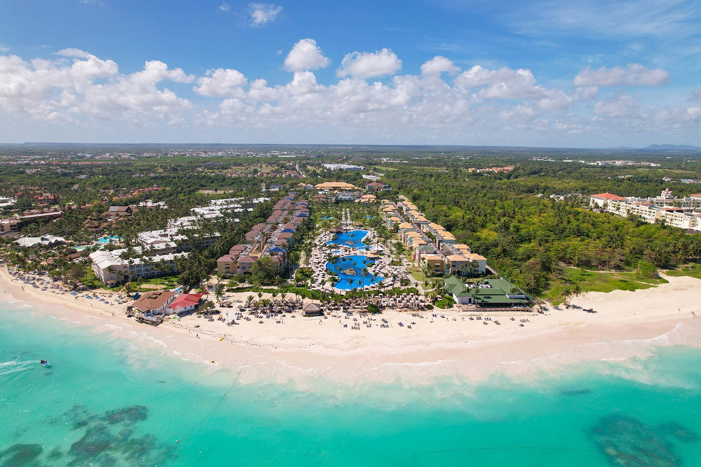Aerial view of the resort