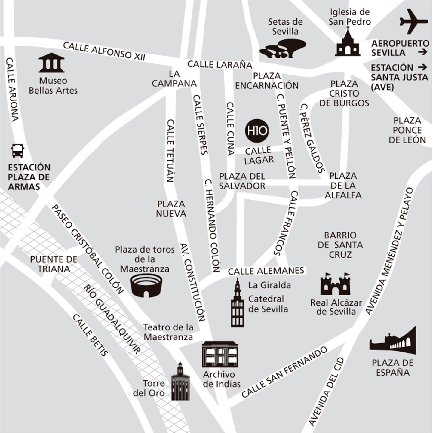 Mapa - H10 Casa de la Plata