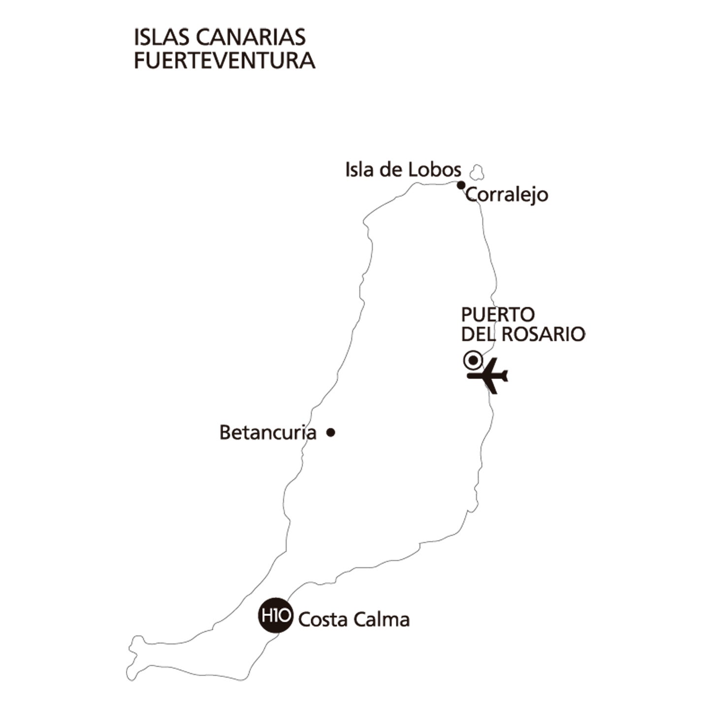 Mapa - H10 Playa Esmeralda