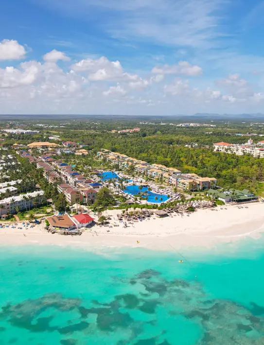 Vista aerea del resort