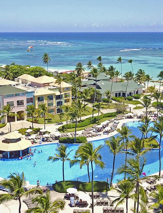 Aerial view of the resort