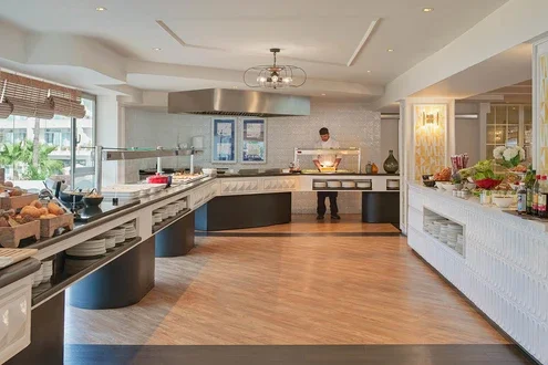 Restaurante buffet Blancafort con cocina en vivo