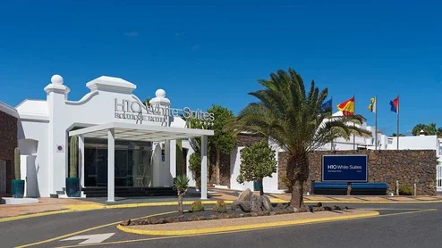 Vista de l‘entrada de l‘hotel