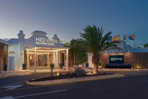 Vista de l‘entrada de l‘hotel