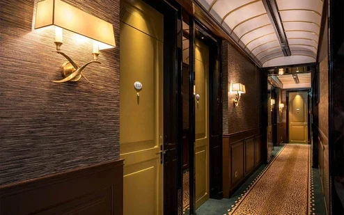 Pasillo de las habitaciones