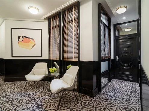 Pasillo de las habitaciones
