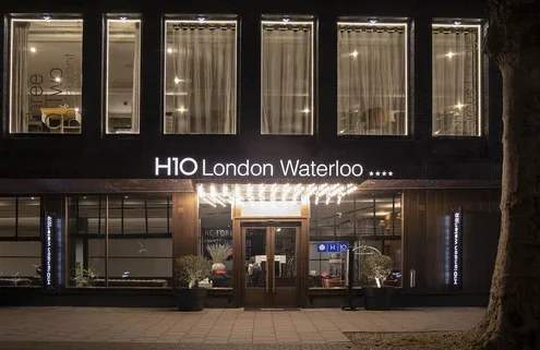 Night view of the hotel