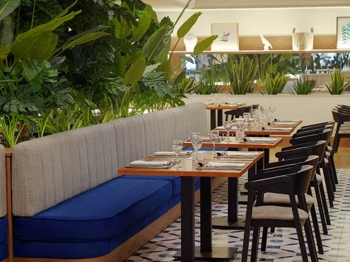 Restaurant buffet Tajinaste avec cuisine à la vue