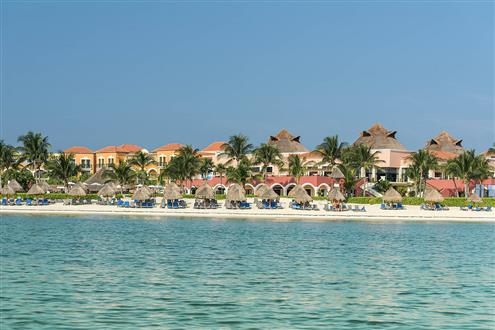 Praia do hotel (Mar do Caribe)