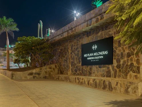 Night view of the hotel